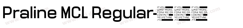 Praline MCL Regular字体转换